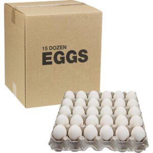 Large Loose White Eggs - 15 Dozen