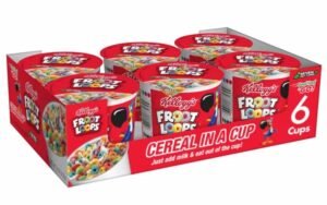 Kellogg's Froot Loops - Cereal -In-A -Cup - 6/1.5 Oz-10 units