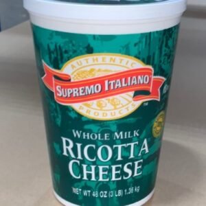 Whole Milk Ricotta Cheese - 3 Lbs