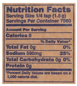 Granulated Salt - 25 Lb Bag - Image 2
