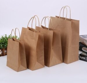 Small Brown Shopping Bags, 10x5x13 - 250 Ct - Image 2
