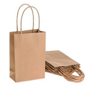Small Brown Shopping Bags, 10x5x13 - 250 Ct