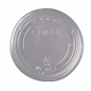 Solo - 626TP Clear Flat Non-Vented Lid - 1000 Ct