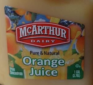 Wellsley Farms 100% Orange Juice from Concentrate, 1 gal