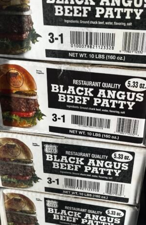 Black angus beef party 3-1( burgers )