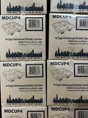 Skyline - 4-Cup Pulp Carrier Tray - 300 Ct