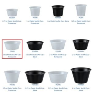 1.5 oz Plastic Souffle Cup - 10/250 ct - Image 3