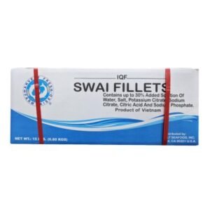 Frozen IQF Swai Fillets, Vietnam - 7-9 oz each, 15 lbs