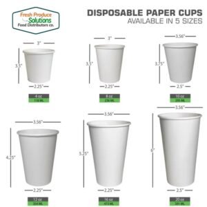 Hot Paper Café Cups, 8 Oz 1000Ct - Image 2