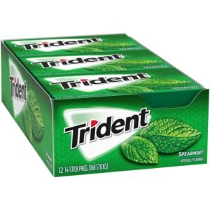 Trident - Spearmint Gum - 12 Ct