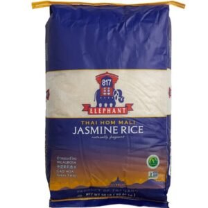 817 Elephant - Thai Hom Mali Jasmine Rice, 50 Lb