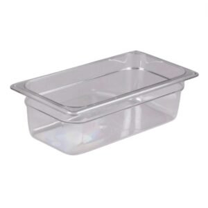 Cambro - Camwear 34CW135 - 1/3 Size Food Pan, 4" Deep, Clear