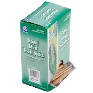 Individual Cello Wrapped Toothpicks, Mint - 1000 Ct