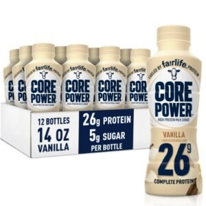 Core Power 26G, Vanilla, 14 Fl Oz Plastic Bottle, 12 Units/Case