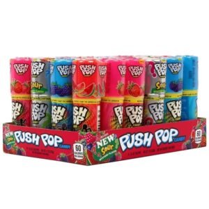Topps - Push Pop Candy - 24/.5 Oz