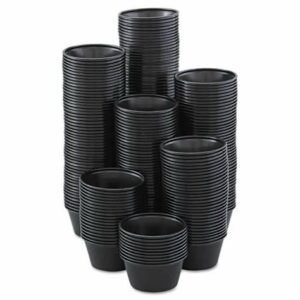 2 Oz Black Plastic Souffle Cup - 10/ 250 Ct - Image 2