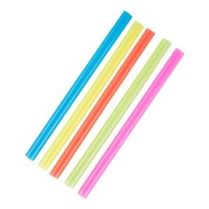 Colossal Straw Neon color 8" - 100 Ct