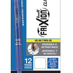 Pilot® FriXion® Ball Clicker Erasable Retractable Gel Pens, 12 Ct - Blue ink