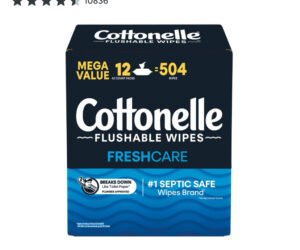 Cottonelle Freshcare Flushable Wipes 12/504Ct