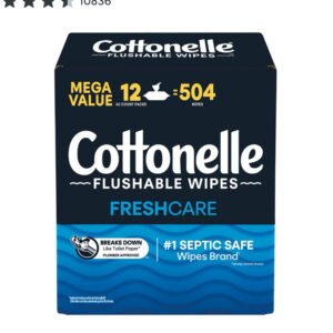 Cottonelle Freshcare Flushable Wipes 12/504Ct
