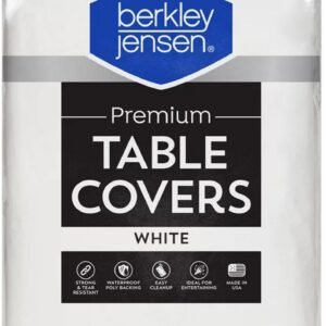 Berkley Jensen White Tablecover 54in x180in 6Ct