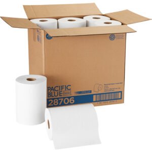 Cascades - White Paper Towel Roll, 8x12 - 12Ct - Image 2