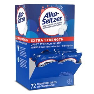 Alka-Seltzer Effervescent Extra Strength Heartburn Medicine Tablets 72 ct