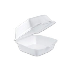 Hinged 5" Foam Container- 500 Ct