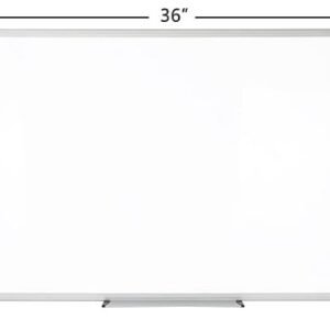 Realspace™ Magnetic Dry-Erase Whiteboard, 24" x 36", Aluminum Frame With Silver Finish