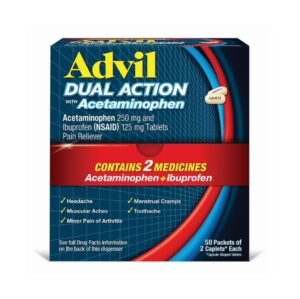 Advil dual action with acetaminophen 50-2Ct