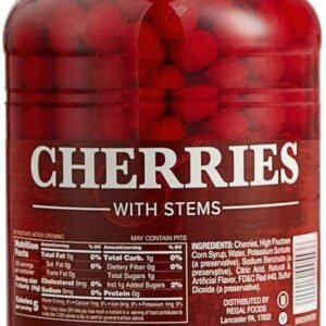 Chef's Quality - Maraschino Cherries with stems - gallon