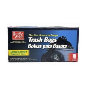 Red & White Trash bag 30/10Ct