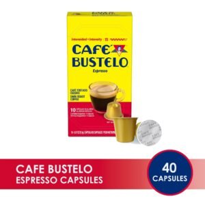 Cafe Bustelo Espresso Coffee Capsules, 40 Count