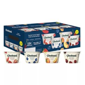 Chobani Nonfat Greek Yogurt Fruit On The Bottom - 5.03oz / 16Ct