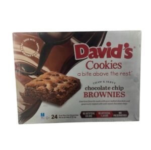 Frozen David's Cookies - Chocolate Chip Brownie - 24 ct