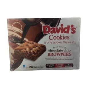 Frozen David's Cookies - Chocolate Chip Brownie - 24 ct