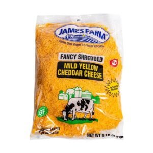 James Farm - Fancy Shredded Cheddar Cheese - 5 lbs