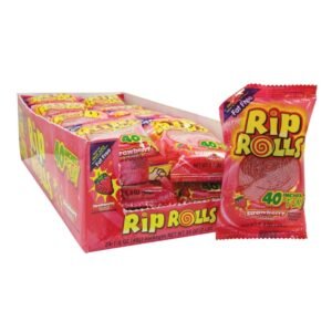 Rip Rolls - Sour Strawberry - 24 Ct
