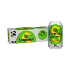 Seagrams Diet Zero Sugar Ginger Ale Soda Pop, 12/12oz