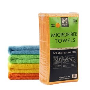 MM - Microfiber Towels, 16" x 16", 36 ct assorted color