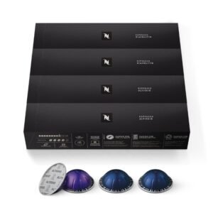 Nespresso Capsules , Espresso Bold Variety Pack, Medium and Dark Roast Coffee, 40 Ct Brew 1.35oz