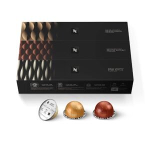 Nespresso Capsules Vertuo, Barista Flavored Pack, Medium Roast Coffee, 30 Ct Pods, Brews 7.8oz
