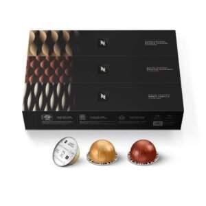 Nespresso Capsules Vertuo, Barista Flavored Pack, Medium Roast Coffee, 30 Ct Pods, Brews 7.8oz