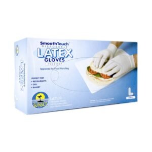Sunset - Smooth Touch Latex Gloves without Powder, Size Large - 1000 Ct