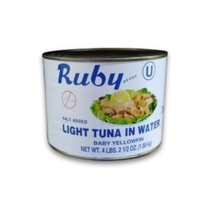 Ruby - Chunk Baby Yellowfin Tuna In Water - 66 oz Can