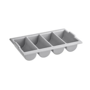Cutlery Bin 4 Compartment - Gray