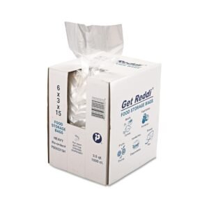Get Reddi - 6X3X15 Clear Poly Food Bag .60 Mil - 1000 Ct