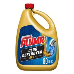 Liquid-Plumr Pro-Strength Clog Destroyer, Liquid Drain Cleaner 80oz