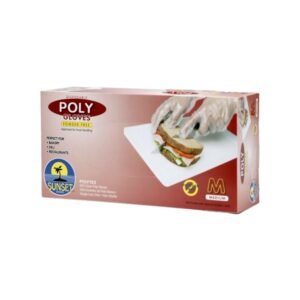 Sunset - Poly Gloves, Size Medium - 500 ct