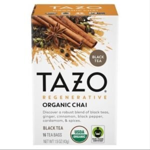 Tazo- Organic Black Chai tea 6/16Ct